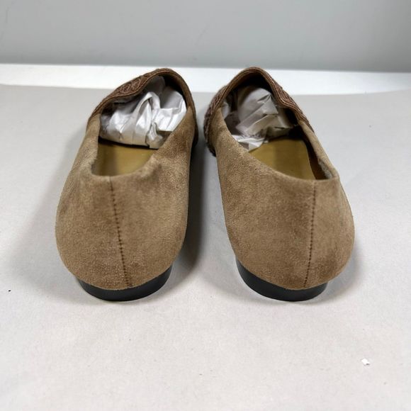 Mootsies Tootsies Suede‎ Almond Toe Flat Shoes Womens 8 Tan - Picture 4 of 10